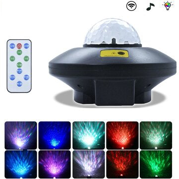 USB LED Laser Projector bluetooth Speaker Lamp Galaxy Starry Night Light Gift