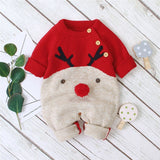 Baby Knitted Warm Christmas Jumpsuit