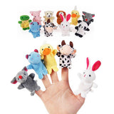 Biological Animal Finger Puppet Plush Toys